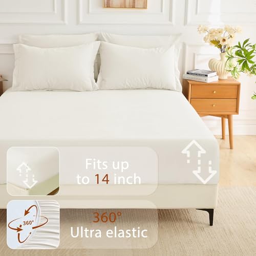 MUXHOMO 7 Pieces King Comforter Set, Soft Bed in a Bag Size, All