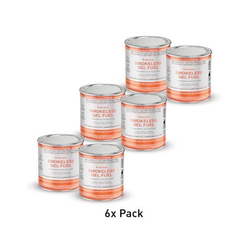 Solo Stove Gel Fuel Can 12.3 oz Pack of 6 Indoor & Outdoor Fire Fuel