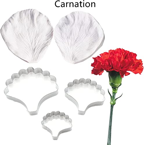 Gum Paste Flower Molds & Fondant Cutters Set for Cake Decorating