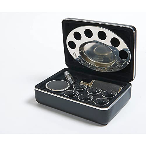 Portable Communion Set with Glasses, Tray, Containers & Oil Bottle
