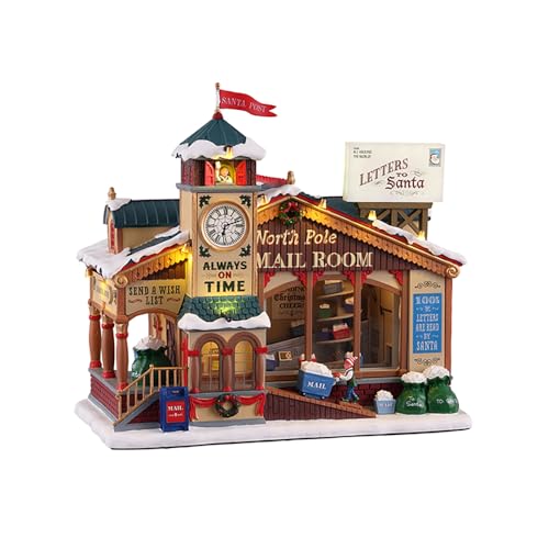 Lemax North Pole Mail Room Sights & Sounds Christmas Decor with Adaptor