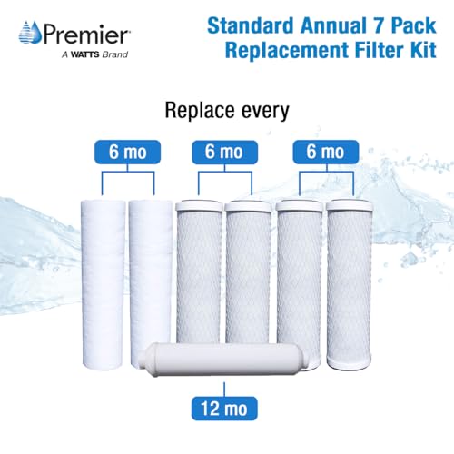 Watts Premier Water Filter Replacement Kit for RO Systems - 7 Pack