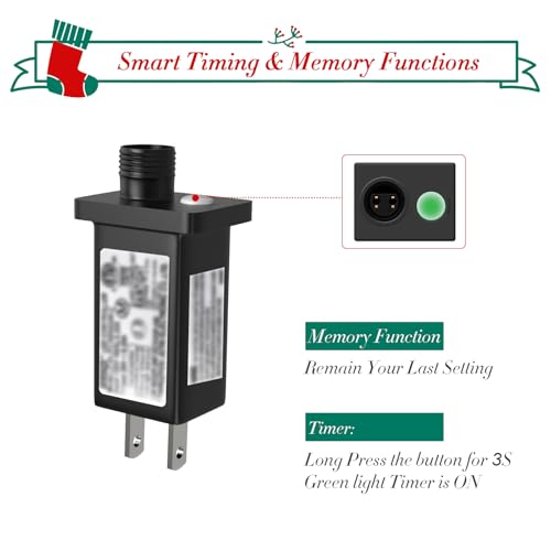 Cshare 2-Pack 30V 6W Waterproof LED Power Supply Transformer for Christmas Halloween Lights