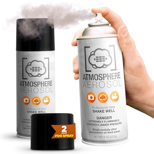 2 Pack Portable Fog Spray for Photography Haze & Light Rays Effects - Safe & Made in USA