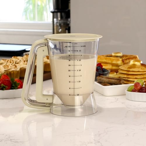 STIRLEX Batter Dispenser for Pancakes, Cupcakes & Waffles, Drip-Free Baking Tool