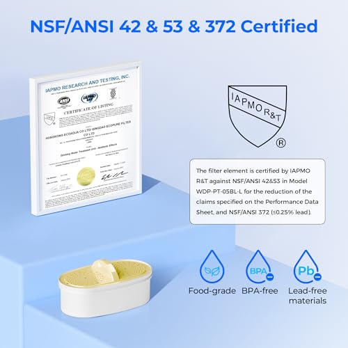 Waterdrop PF01A-P Upgrade NSF 53 & 42 & 372 Certified Water Filter - Variation 3