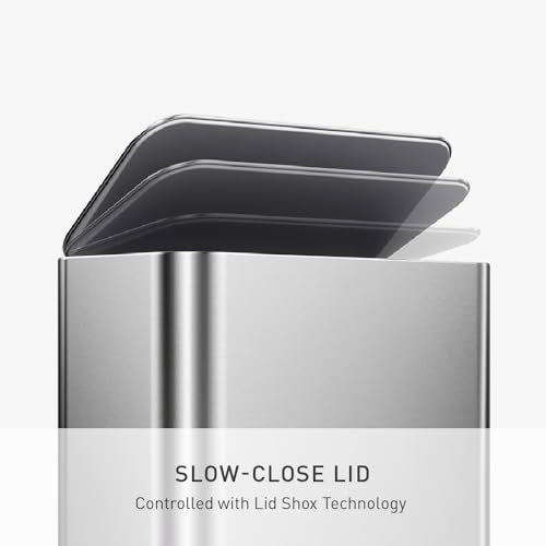 simplehuman Mini Step Can, 16L / 4.3 Gallon Trash Can for Home