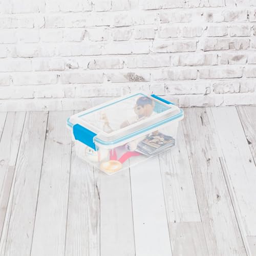 Sterilite Gasket Storage Box with Lids - 7.5 Quart, 6-Pack - Under Bed Organization