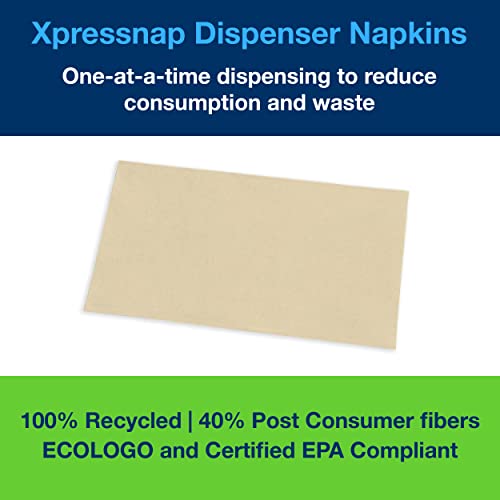 Tork Xpressnap Natural Dispenser Napkin Refill N4 - 12 Packs, 500 1-Ply Napkins