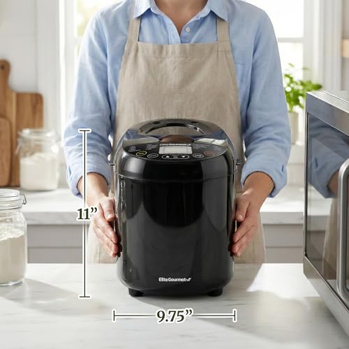 Programmable Bread Maker 2 Lb with 3 Sizes & 19 Presets - Black (Variation of THIS listing)