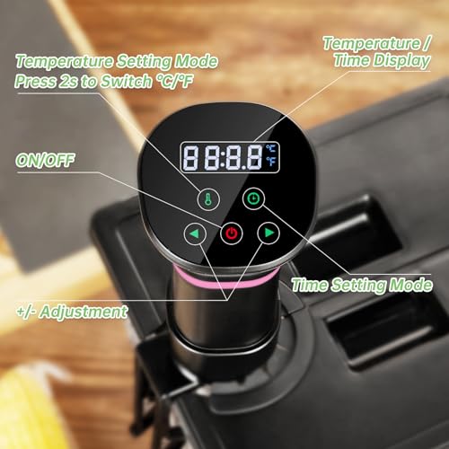 1000W Sous Vide Cooker Immersion Circulator with Recipe Control