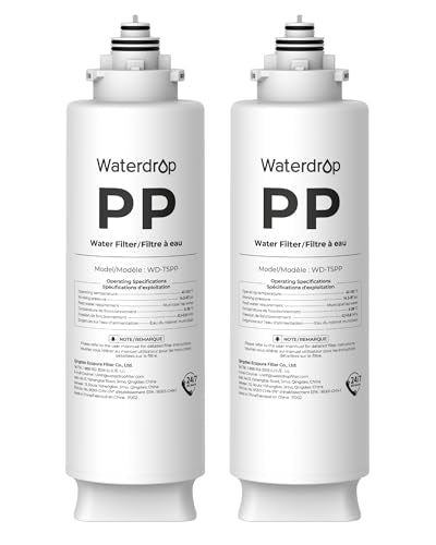 Waterdrop TSPP 2 Pack Under-Sink Water Filter Replacement for TSU & TSU-WB