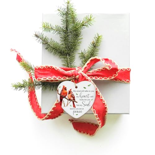 Sympathy Gifts for Loss of Loved One Cardinal Ceramic Ornament Memorial Gifts for Loss of Mom Dad Husband Celebration of Life Decorations Christmas Ornament