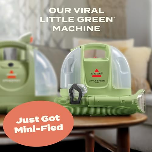 BISSELL Little Green Mini Portable Carpet & Upholstery Cleaner - Pet Stain Removal