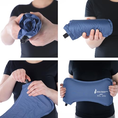 Self-Inflating Travel Lumbar Support Pillow - 16 x 2 x 8 Inches