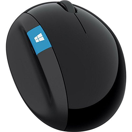 Ergonomic Wireless Mouse for Wrist Comfort - Black
