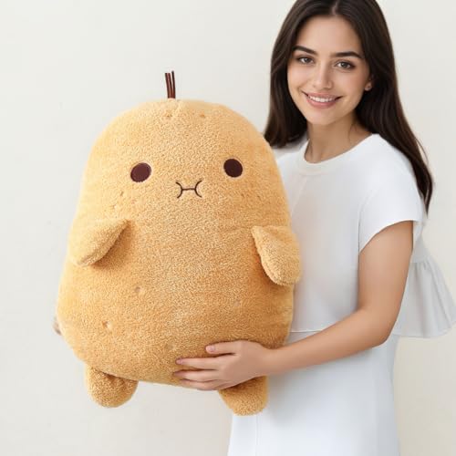 Potato Plush Toy Kawaii Potato Stuffed Doll Soft Stuffed Food Potato Plushie Pillow Toys Doll for Boys and Girls (21in)