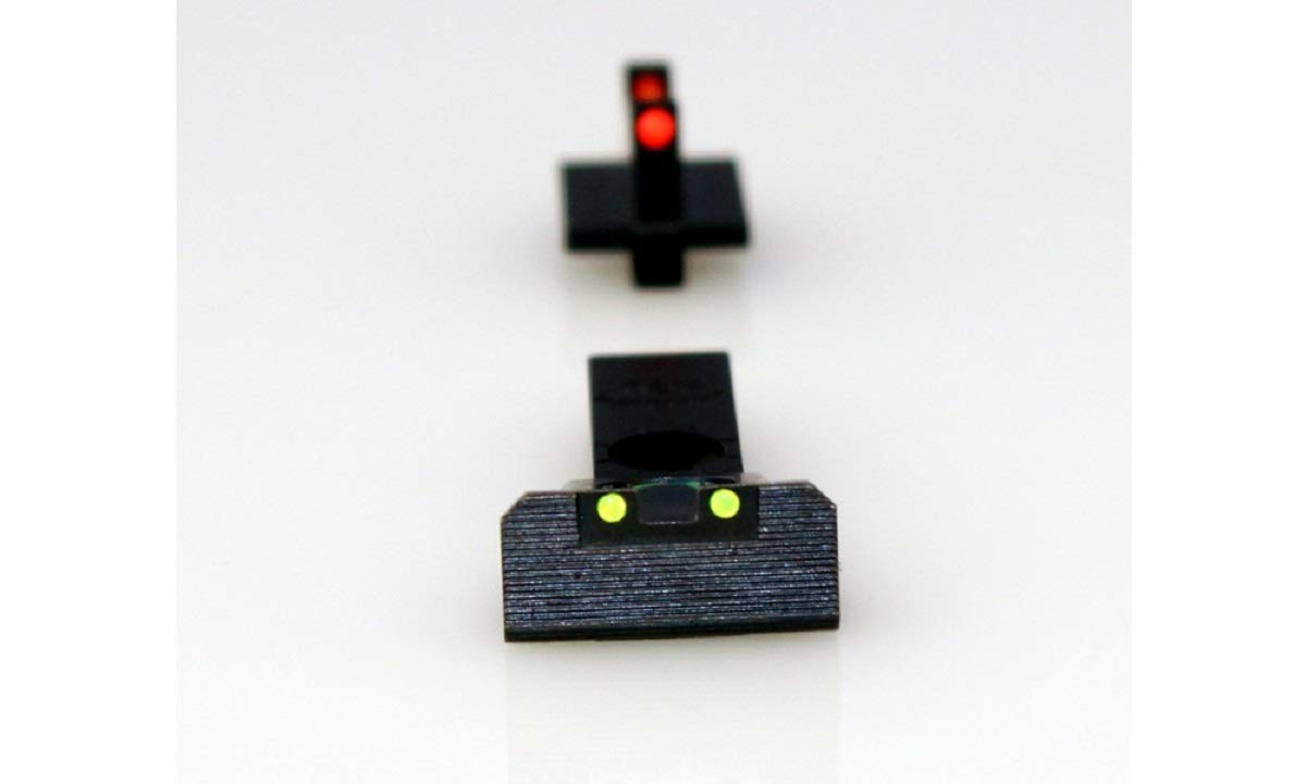 Williams Fiber Optic Green Adjustable Rear & Fixed Front Sight Set (70958), Multicolor, Fits Ruger GP-100 and Other Ruger Revolvers