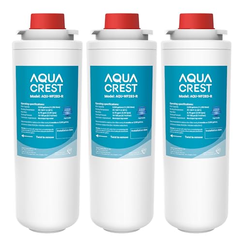 [With Chip] AQUA CREST WF283-R Replacement for Elkay 51300C, 3 Pack