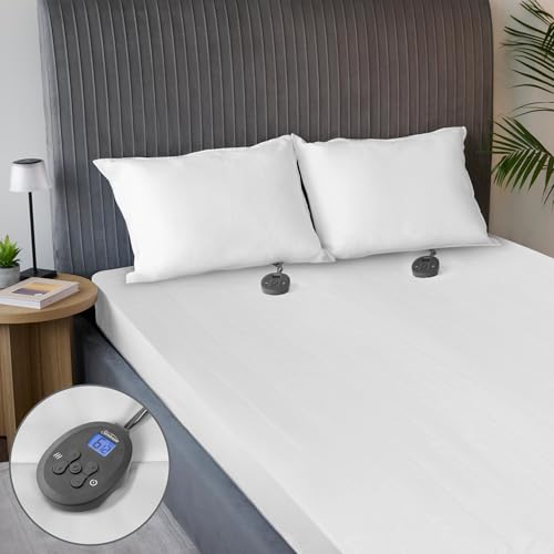 King Size Electric Heated Mattress Pad - Sunbeam Quilted 12 Heat Settings