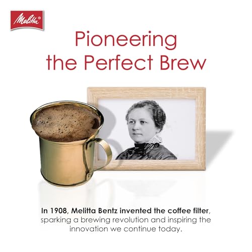 Melitta #4 White Cone Coffee Filters 100-Count Pack of 6 - Microfine Perforations, Double Crimp, Eco-Friendly, USA Made