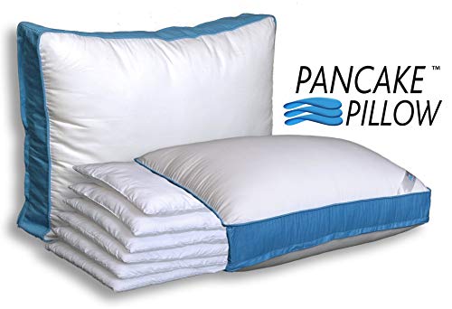 Queen Six Layer Adjustable Pillow - Custom Fit Height, Hypoallergenic, 300 Thread Count Cotton Cover
