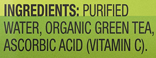 Organic Unsweetened Green Tea - Zero Calories, 16.9oz Pack of 12