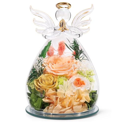 Gifts for Mom Birthday Women Preserved Rose Forever Flower in Glass