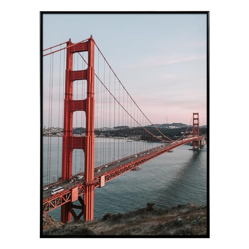 Frametory 18x24 Black Aluminum Poster Frame with Tempered Glass - 1 Pack - Variation of THIS listing