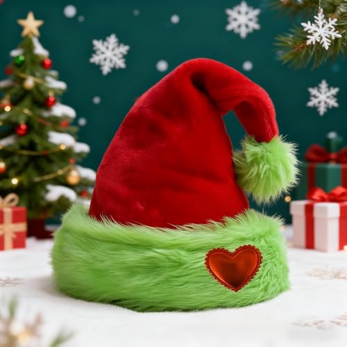 Unisex Santa Hat for Adults Christmas Holiday Party Supplies
