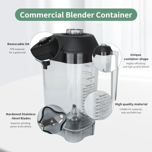 48oz Commercial Blender Pitcher for Vit VM0145 Series - Stainless Steel Blades