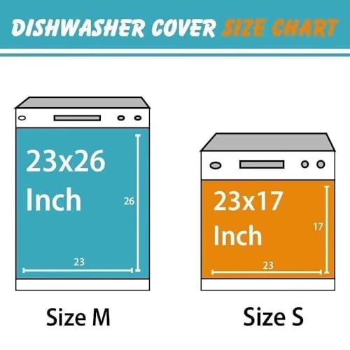 Winter Snowman Wallpaper Magnetic Dishwasher Cover