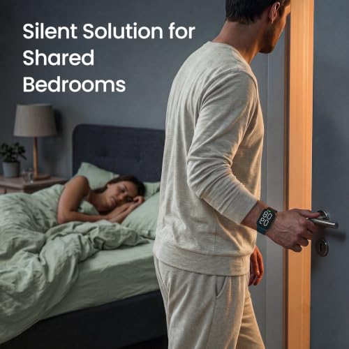 REACHER Vibrating Alarm Clock Watch, Silent Comfort Wake-Up Wristband