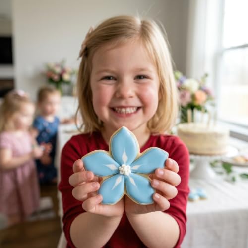 Ann Clark Forget-Me-Not Flower Cookie Cutter - Small 2.75 inch, Made in USA