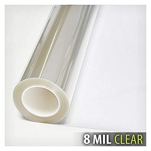 Window Film Security and Safety 8 Mil - 36in x 12ft Clear Impact-Resistant