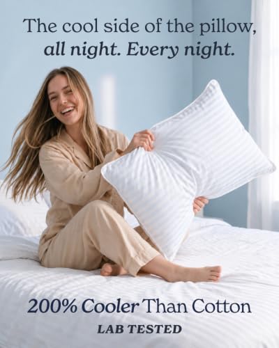 Beckham Hotel Collection Queen Size Adjustable Cooling Pillow with Down Alternative Fill