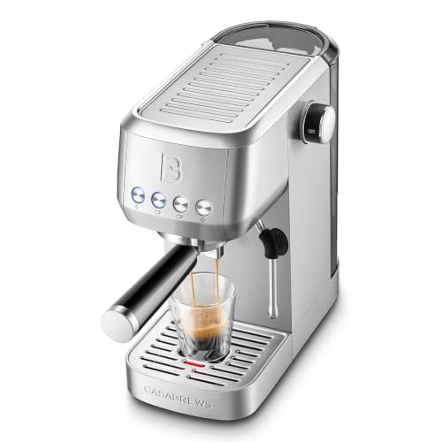 CASABREWS Silver 3700 Espresso Machine with Steam Wand & 20-Bar Pump