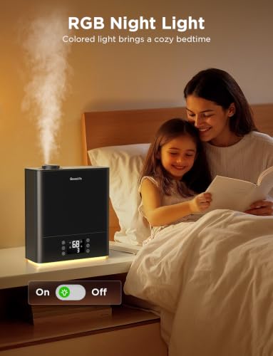 GoveeLife 6L Black Smart Humidifier for Bedroom & Large Rooms