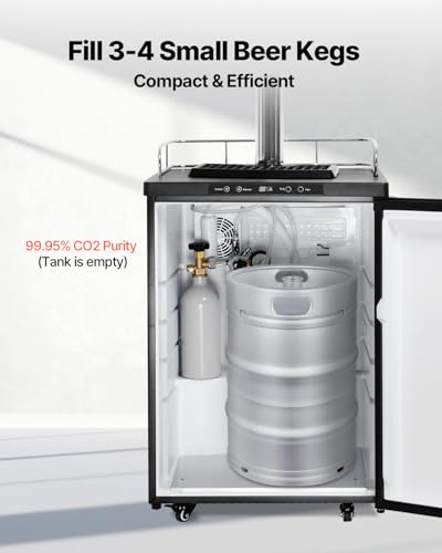 2.5 lb Aluminum CO2 Tank with CGA320 Valve for Beer & Soda Dispensing