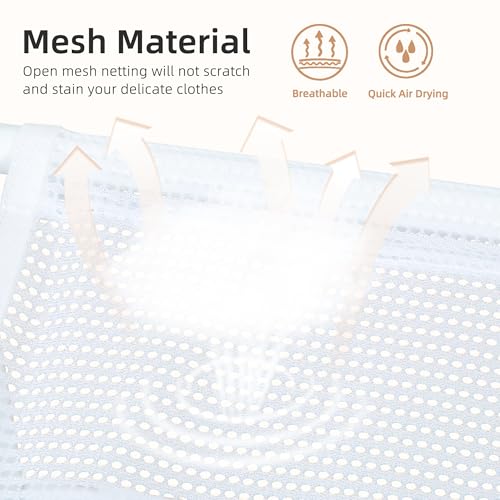 Storage Maniac 5-Tier Mesh Foldable Sweater Drying Rack - Portable Indoor Outdoor Laundry Organizer