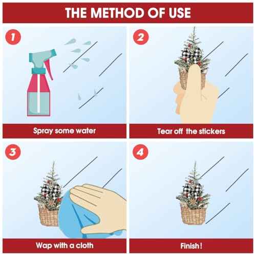 Horaldaily 45 PCS Christmas Window Cling Sticker, Brown Xmas Trees Ball Ornaments for Home Party Supplies Shop Window Glass Display Decoration