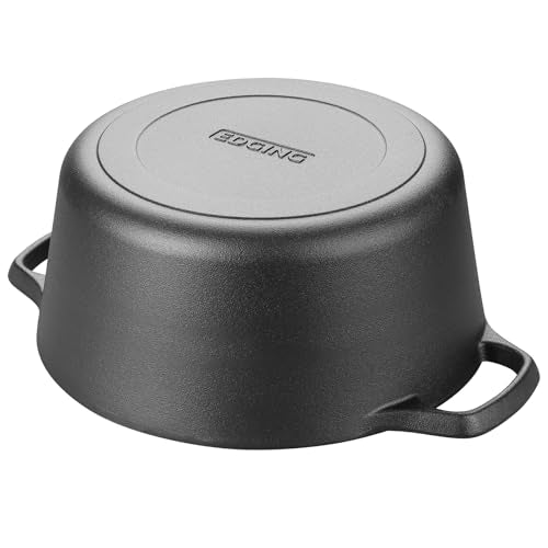 Pre-Seasoned Cast Iron Dutch Oven with Lid and Baking Set - 5QT