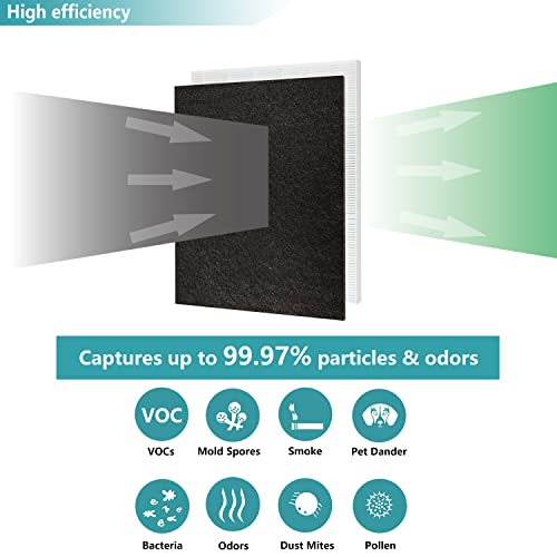 LHARI 2-Pack D480 HEPA Air Filter Compatible with Winix D480 Air Purifier