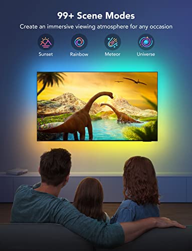 Govee 15FT RGBIC TV LED Backlight for 70-80 Inch Screens, Smart App & Voice Control