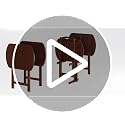Winsome Walnut Corbett Set of 2 Oversized Foldable Snack Tables - Space-Saving & Portable