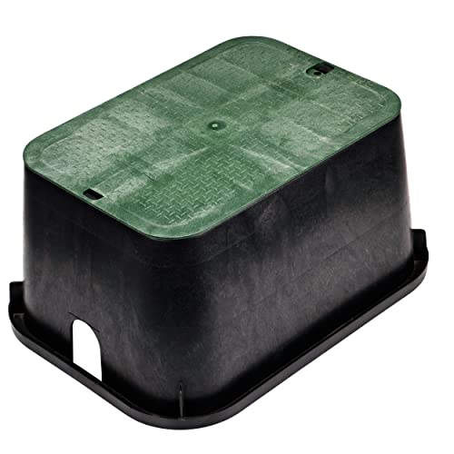 15x22 Inch Rectangular Jumbo Valve Box with Cover for Irrigation Systems - Black/Green Variation of THIS listing