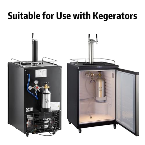 5lb Aluminum CO2 Tank with CGA-320 Valve DOT Approved for Beverage and Gas Use