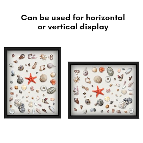 Americanflat 16x20 Shadow Box Frame - Black Wooden Display with Felt Back & Deep Interior
