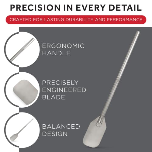 Winco 36-Inch Heavy-Duty Stainless Steel Mixing Paddle for Commercial Kitchens