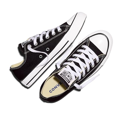 Converse Chuck Taylor All Star Low Top Sneakers - Black, Unisex, Size 13 Women/11 Men